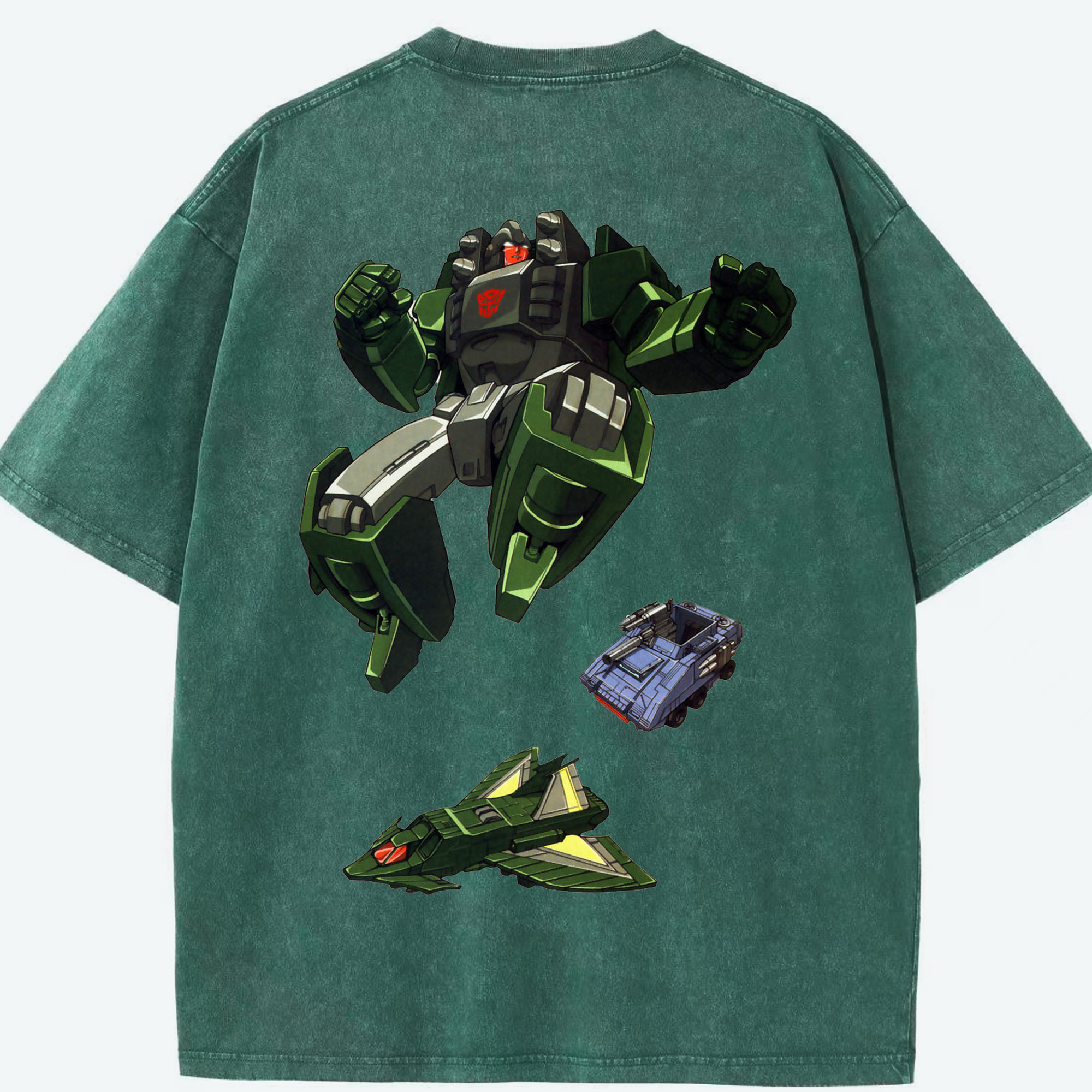 （画像用）  綿100% ヴィンテージ風 半袖Tシャツ（背面プリント）